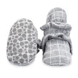 Zutano baby Bootie Windowpane Organic Cotton Gripper Baby Bootie