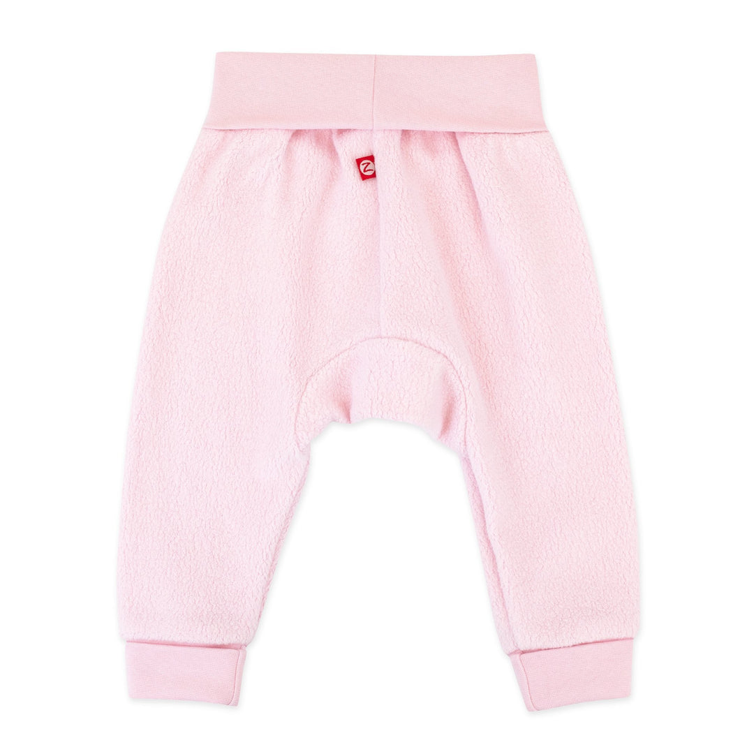 Zutano baby Bottom Cozie Fleece Cuff Pant - Baby Pink