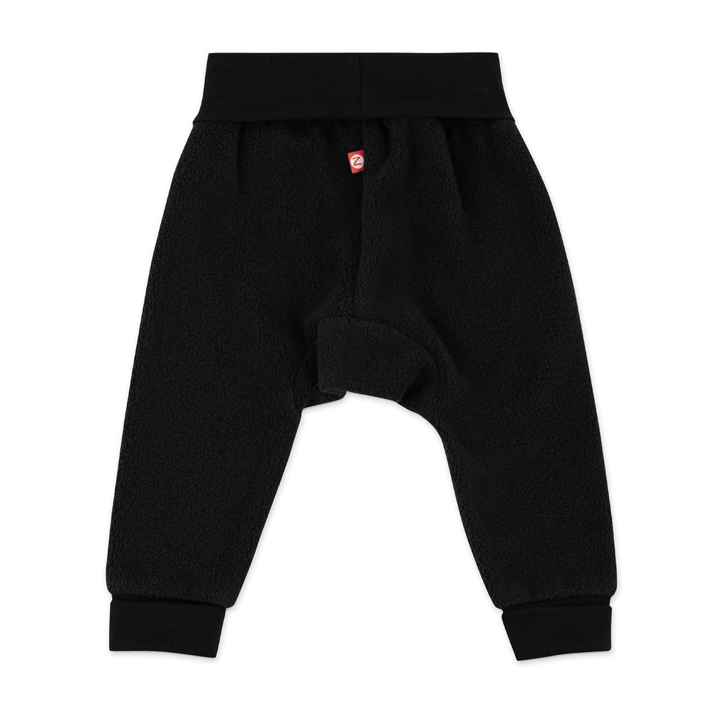 Zutano baby Bottom Cozie Fleece Cuff Pant - Black