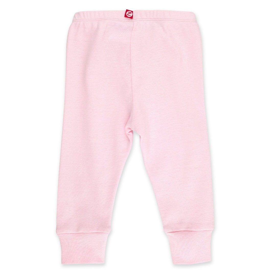 Zutano baby Bottom Organic Cotton Rib Jogger Pant - Baby Pink