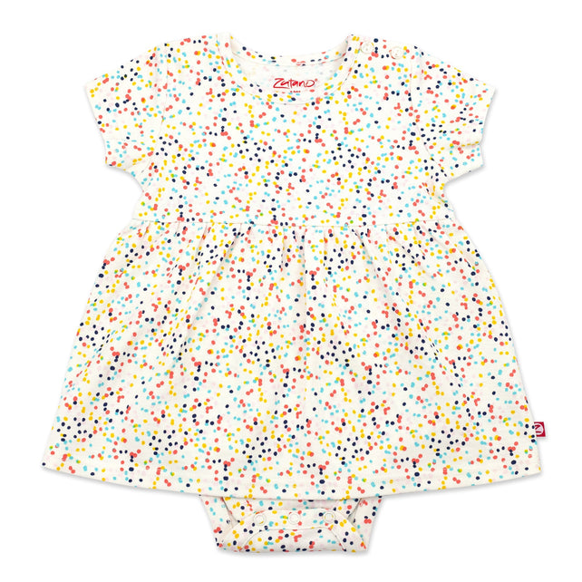 Zutano baby Dress Confetti Organic Cotton Romper Dress