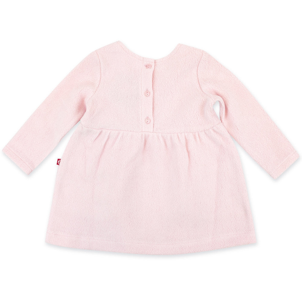 Zutano baby Dress Cozie Fleece Dress - Baby Pink