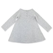 Zutano baby Dress Organic Cotton Long Sleeve Trapeze Dress - Heather Gray