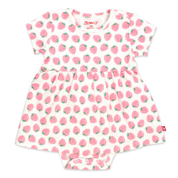 Zutano baby Dress Strawberry Organic Cotton Romper Dress