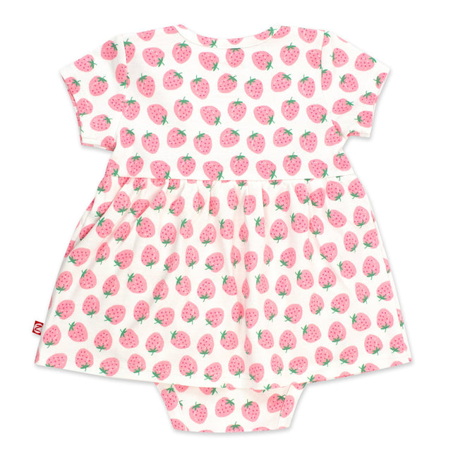 Zutano baby Dress Strawberry Organic Cotton Romper Dress
