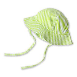 Zutano baby Hat Candy Stripe Sun Hat - Lime