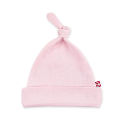 Zutano baby Hat Organic Cotton Rib Knot Hat - Baby Pink