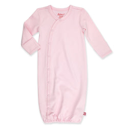 Zutano baby One Piece Organic Cotton Baby Kimono Gown - Baby Pink