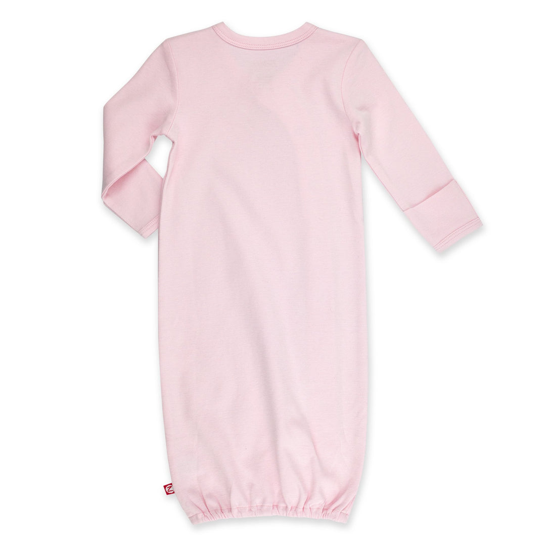 Organic Cotton Baby Kimono Gown - Baby Pink – Zutano
