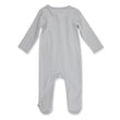 Zutano baby One Piece Organic Cotton Footie - Light Gray