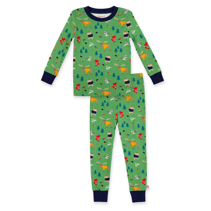 Zutano baby Pajama Forest Organic Cotton Pajama Set