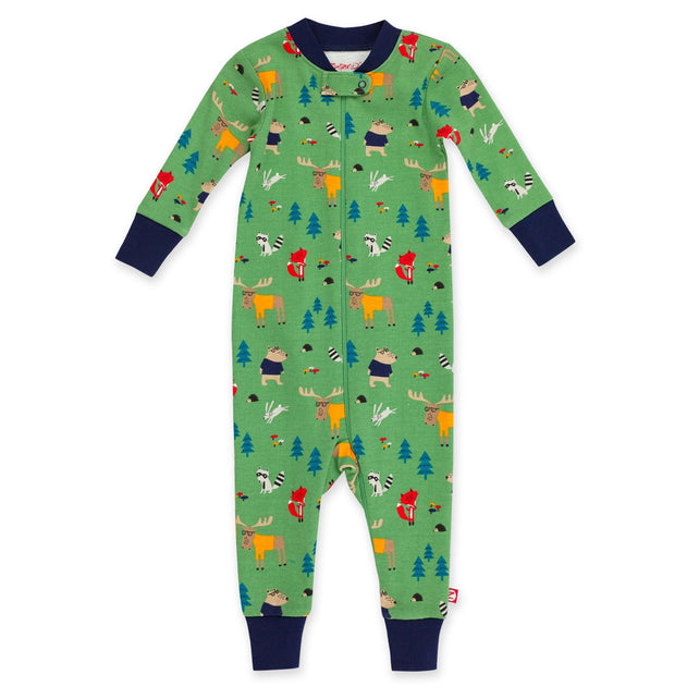 Zutano baby Pajama Forest Organic Cotton Sleeper
