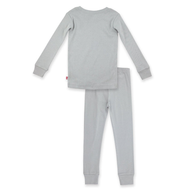 Zutano baby Pajama Organic Cotton Pajama Set - Light Gray