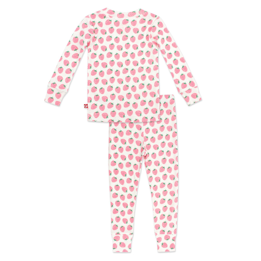 Zutano baby Pajama Strawberry Organic Cotton Pajama Set