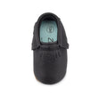 Zutano baby Shoe Black Leather Fringe Moccasins
