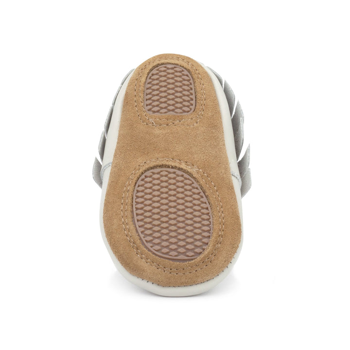 Zutano baby Shoe Pearl Leather Fringe Moccasin Shoe