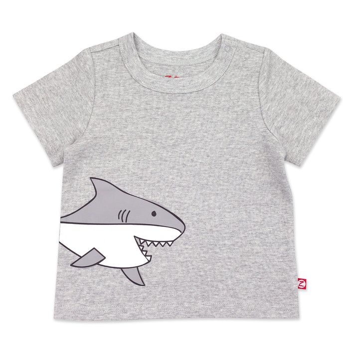Zutano baby Top Baby Shark Organic Cotton Short Sleeve Tee