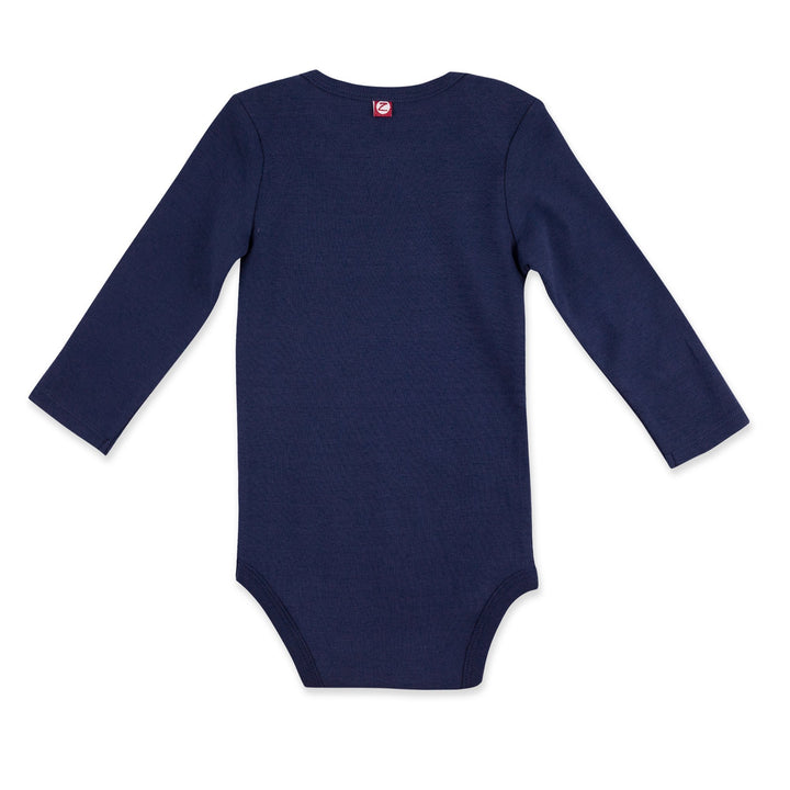 Zutano baby Top Organic Cotton Rib Bodysuit - True Navy